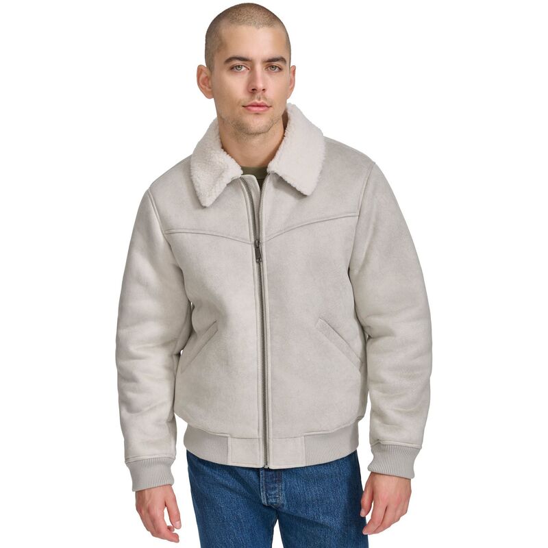 リーバイス メンズ アウター ジャケット・ブルゾン Men's Levi'sR Faux Shearling Bomber Jacketundra