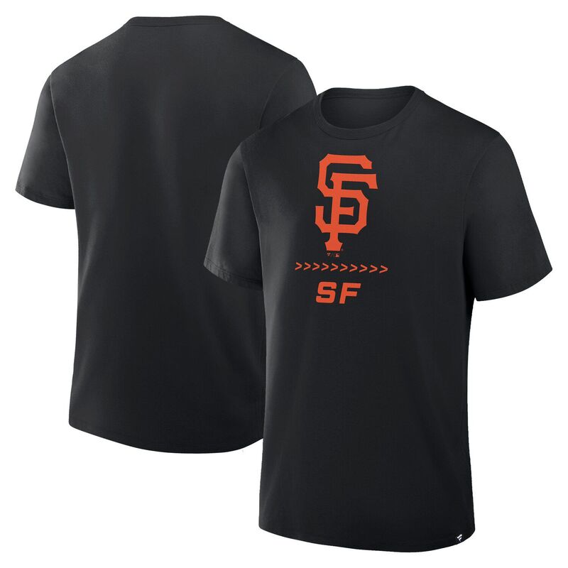 ファナティクス メンズ トップス Tシャツ Men's Fanatics Black San Francisco Giants Clubhouse Legacy Side Swipe T-Shirt Gnt Black ブラック