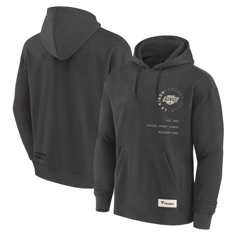 ファナティクス メンズ トップス Tシャツ パーカー Men's Fanatics Charcoalos Angeles Kings Future Ground Info Pullover Hoodie Kgs Charco チャコール