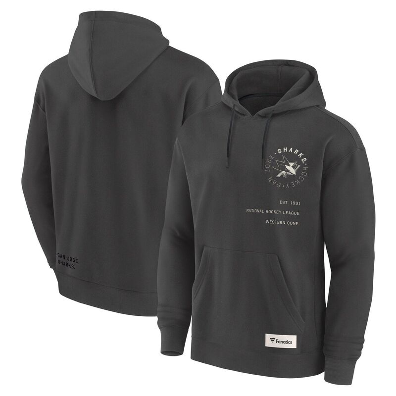 ファナティクス メンズ トップス Tシャツ パーカー Men's Fanatics Charcoal San Jose Sharks Future Ground Info Pullover Hoodie Sks Charco チャコール
