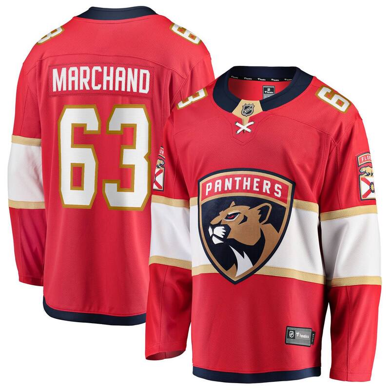 ファナティクス メンズ トップス Tシャツ ジャージー Men's Fanatics Brad Marchand Red Florida Panthers Home Breakaway Jersey Pnt Red レッド