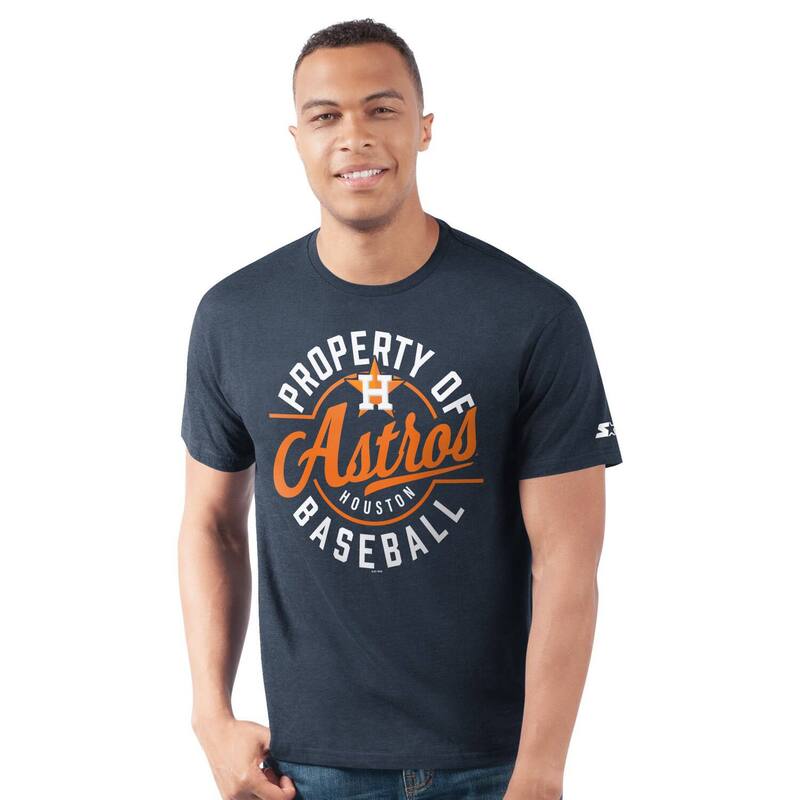 スターター メンズ トップス Tシャツ Men'starter Navy Houston Astros Prime Time Property Of T-Shirt Ast Navy ネイビー