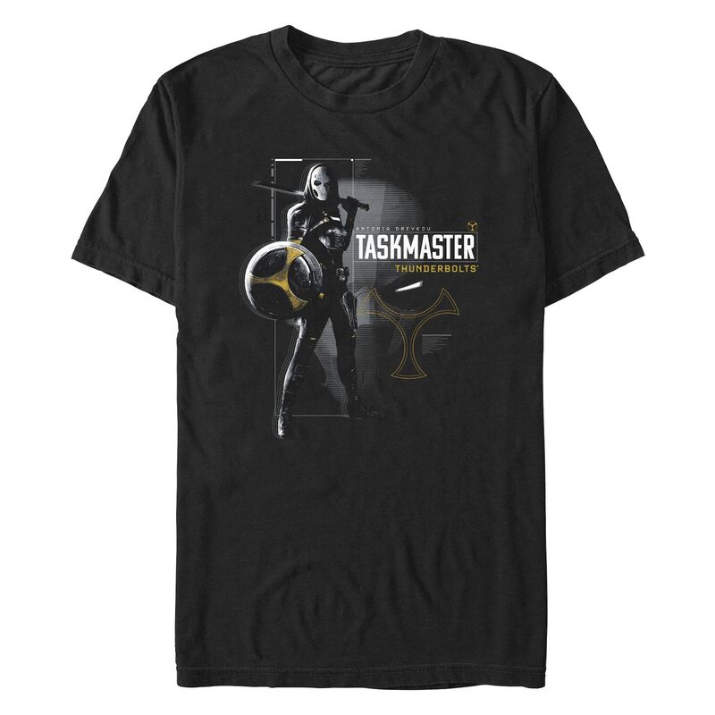 マーベル メンズ トップス Tシャツ トール グラフィック Big & Tall Marvel Thunderbolts Taskmaster Poster Graphic Tee Black ブラック