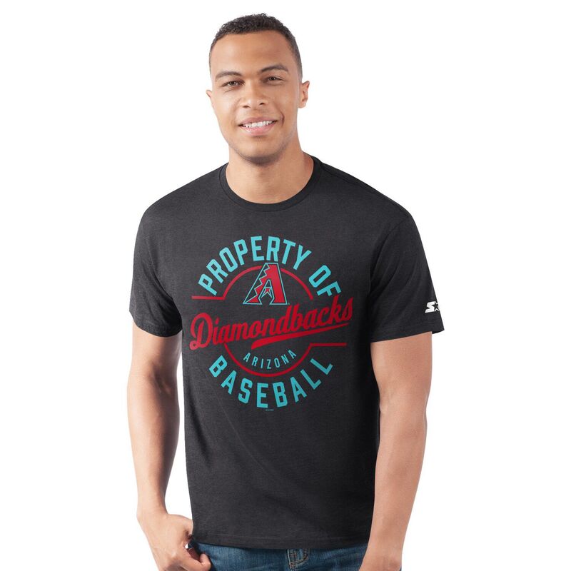 スターター メンズ トップス Tシャツ Men'starter Black Arizona Diamondbacks Prime Time Property Of T-Shirt Dbk Black ブラック
