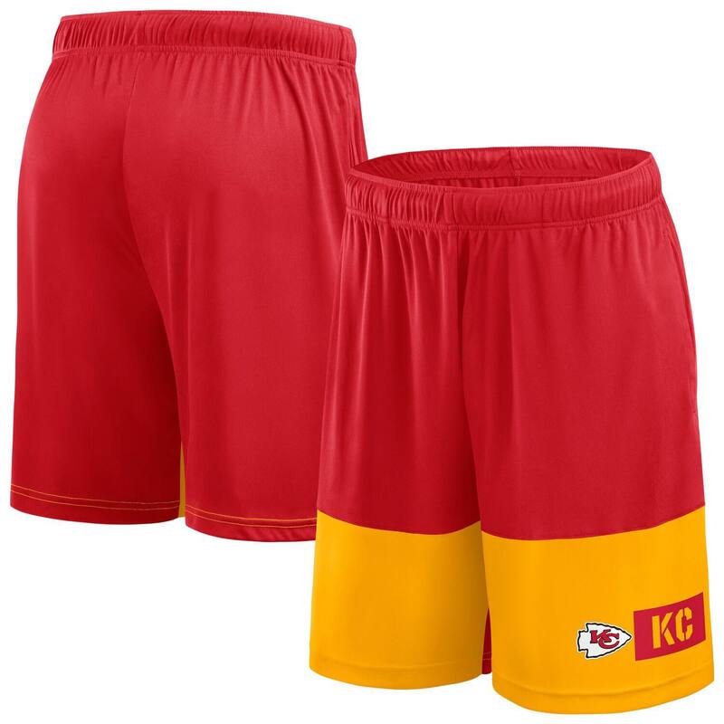 ファナティクス メンズ ボトムス ハーフパンツ・ショーツ ショートパンツ Men's Fanatics Red/Gold Kansas City Chiefs Best of the Best Performance Shorts Chf Red レッド｜ReVida 店