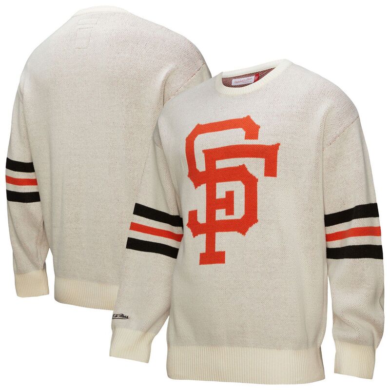 ミッチェル\u0026ネス メンズ アウター ニット・セーター Men Mitchell \u0026 Ness Cream San Francisco Giants Retro Pullover Sweater Gnt Beige ベージュ