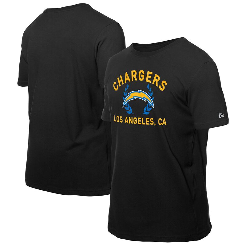 ニューエラ メンズ トップス Tシャツ Men's New Era Black Los Angeles Chargers 2025 NFL Draft-Shirt Chg Black ブラック