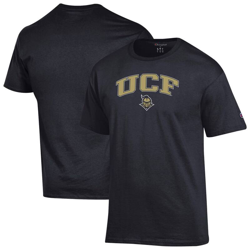 チャンピオン メンズ トップス Tシャツ ロゴ Men'sChampion Black UCF Knights Arch Over Logo T-Shirt Ucf Black ブラック