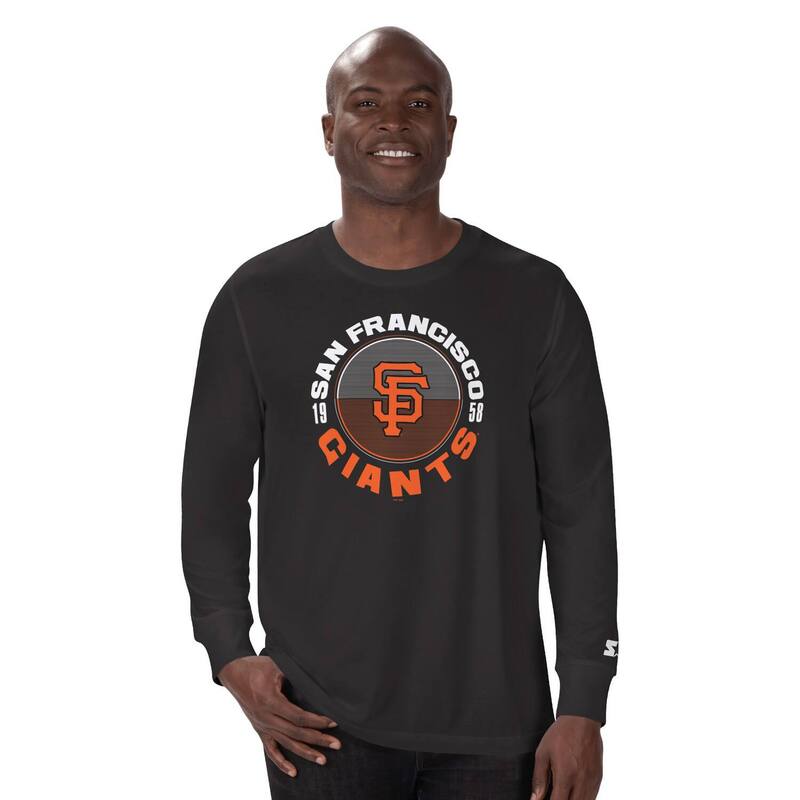 スターター メンズ トップス Tシャツ Men'starter Black San Francisco Giants Halftime Long Sleeve T-Shirt Gnt Black ブラック