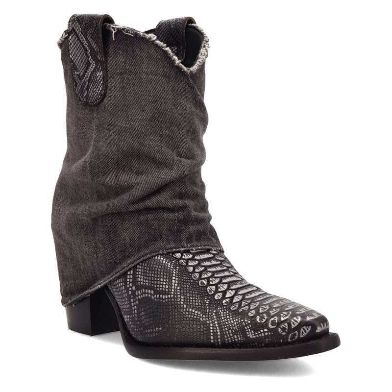 ディンゴ レディース シューズ ブーツ・レインブーツ デニム アンクル Dingo Denim Dream Women's Ankle Boots Black ブラック