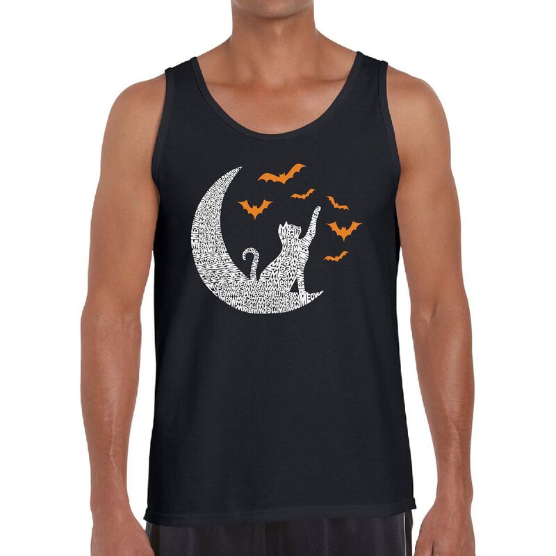 エルエーポップアート メンズ トップス Tシャツ LA Pop Art Lunar Bats - Men's Word Artank Top Black ブラック