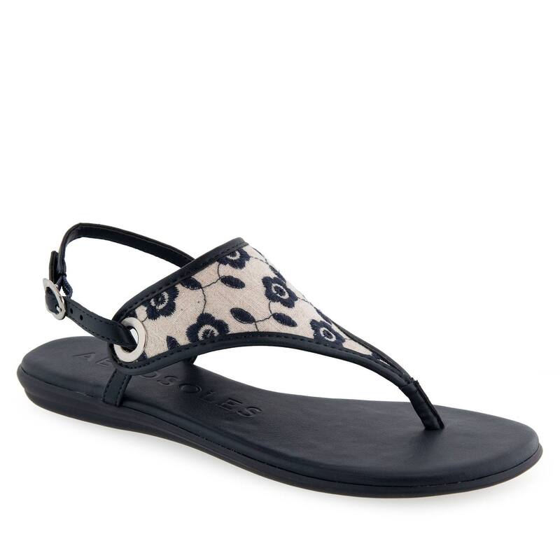 エアロソールズ レディース シューズ サンダル Aerosoles Conclusion Women's Thong Sandals Natural Navy ネイビー