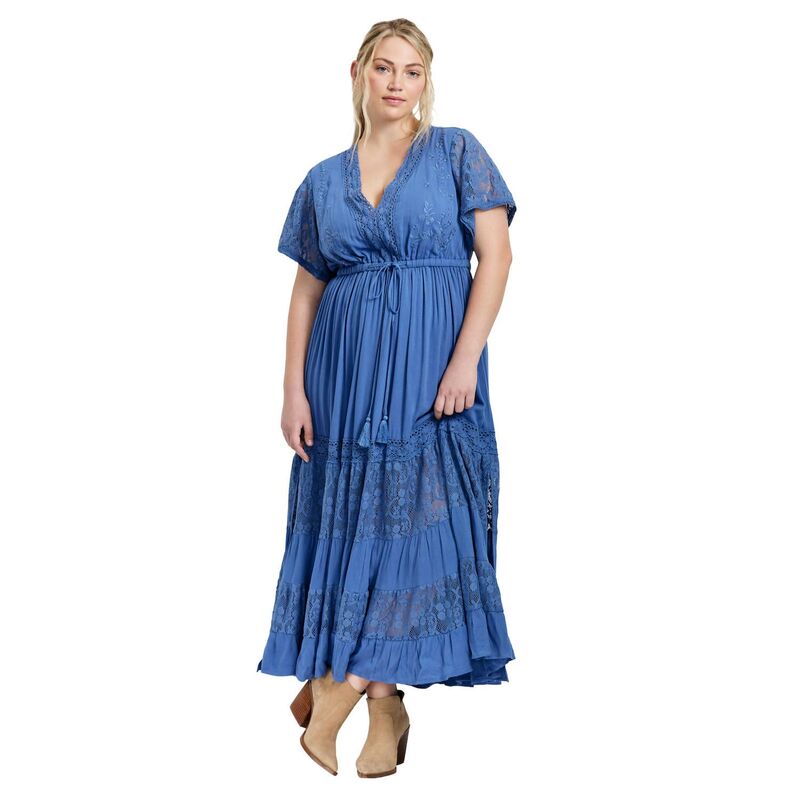 アベニュー レディース トップス ワンピース プラスサイズ レース マキシ Avenue Women's Plusize Raven Lace Maxi Dress Horizon Blue ブルー 18,446円