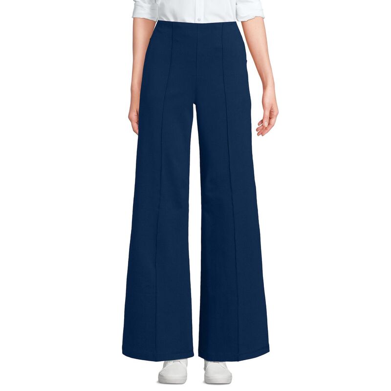 ランズエンド レディース ボトムス カジュアルパンツ Women's Lands' End Starfishigh Rise Palazzo Pants Deep Sea Navy ネイビー|ReVida 店