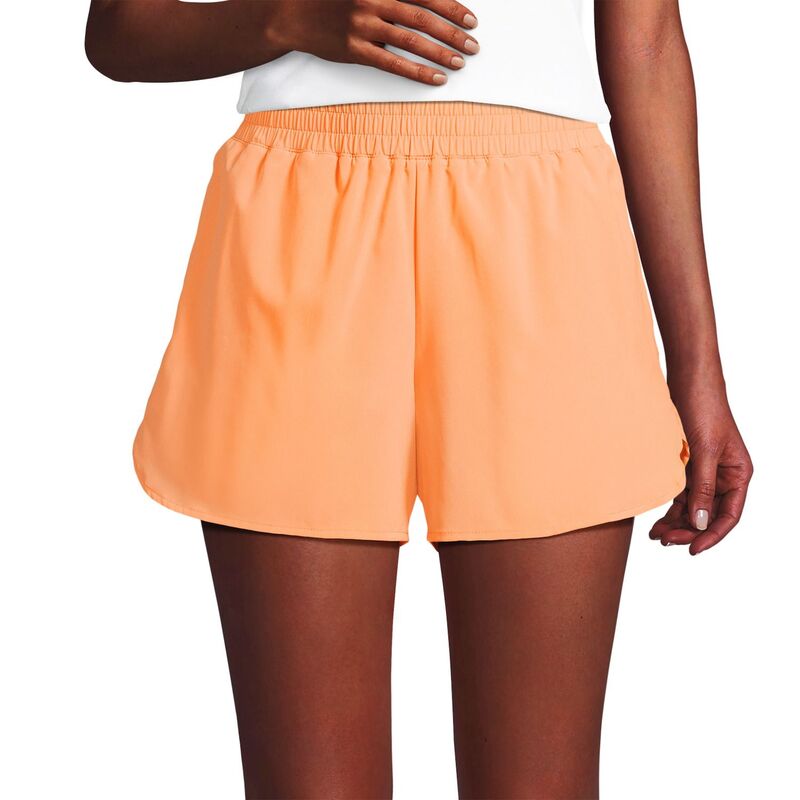 ランズエンド レディース ボトムス ハーフパンツ・ショーツ ショートパンツ Women's Lands' End Active Woven 4-in. Shortsoft Orange オレンジ