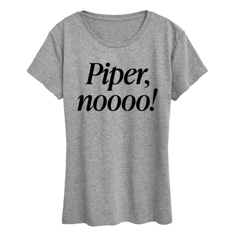 アニメキャラクター レディース トップス Tシャツ グラフィック Licensed Character Women's Piper No! Graphic Tee Heather Gray グレー