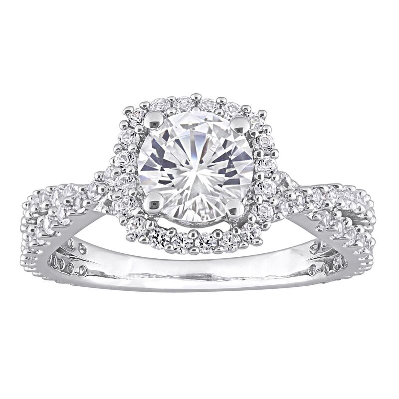 ステラ グレース レディース アクセサリー リング Stella Grace Sterling Silver Lab-Created White Sapphire Halo Ring Sterling Silver シルバー