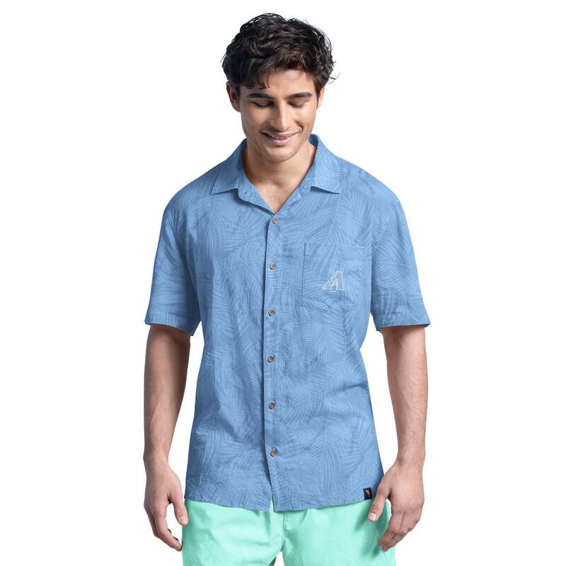 マルガリータビル メンズ トップス Tシャツ リネン Men's Margaritaville Blue Arizona Diamondbacks Linen Party Button-Up Shirt Dbk Blue ブルー|ReVida 店