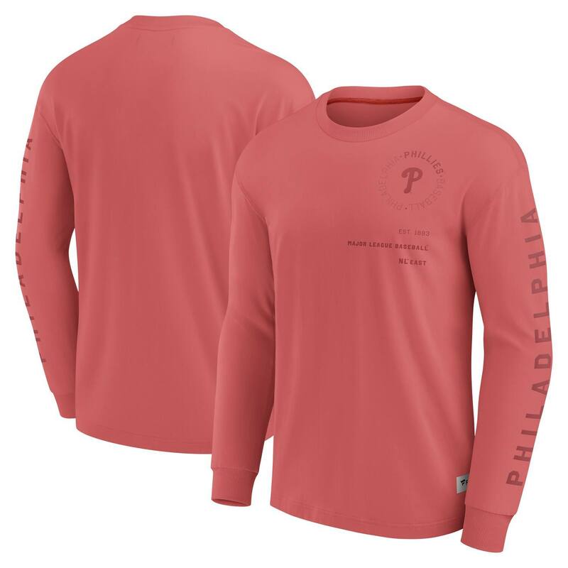 ファナティクス メンズ トップス Tシャツ Men's Fanatics Red Philadelphia Phillies Elements Future Ground Tonal Info Long Sleeve T-Shirt Phl Red レッド
