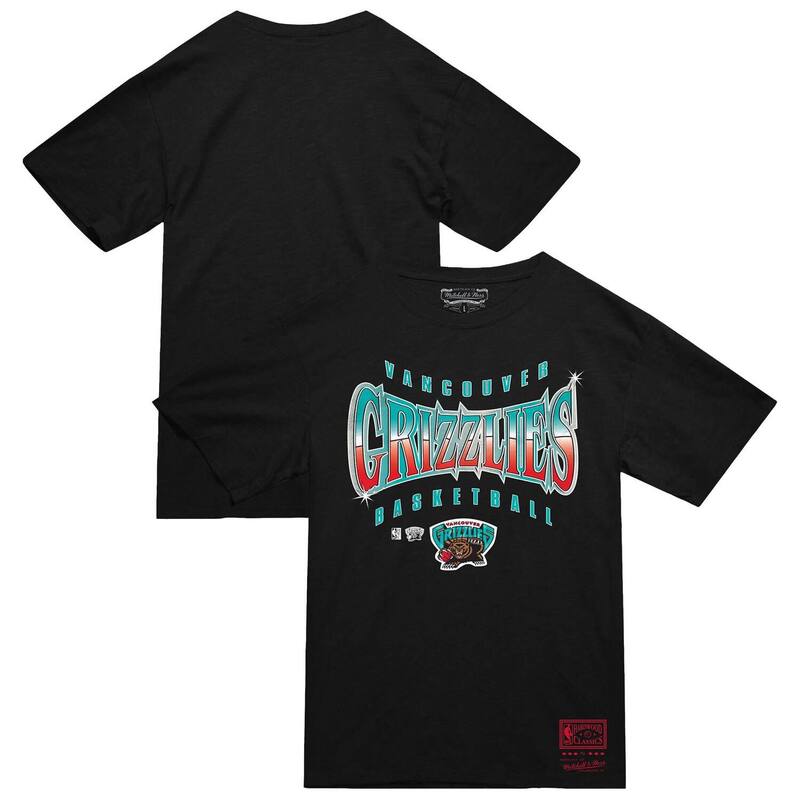ミッチェル&ネス メンズ トップス Tシャツ Men's Mitchell & Ness Black Vancouver Grizzlies Worldwide Collection Glow Up T-Shirt Nba Black ブラック