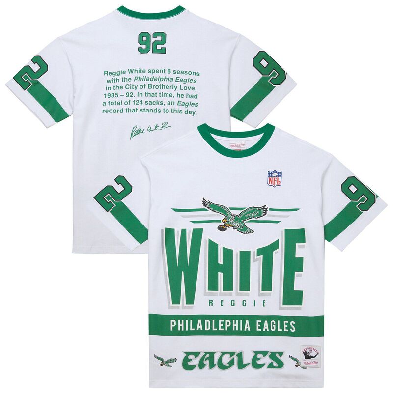 ミッチェル&ネス メンズ トップス Tシャツ ヴィンテージ ロゴ Men'sMitchell & Ness Reggie White Philadelphia Eagles Name & Number Team Origins Vintage Logo T-Shirt Eag White ホワイト 13,490円