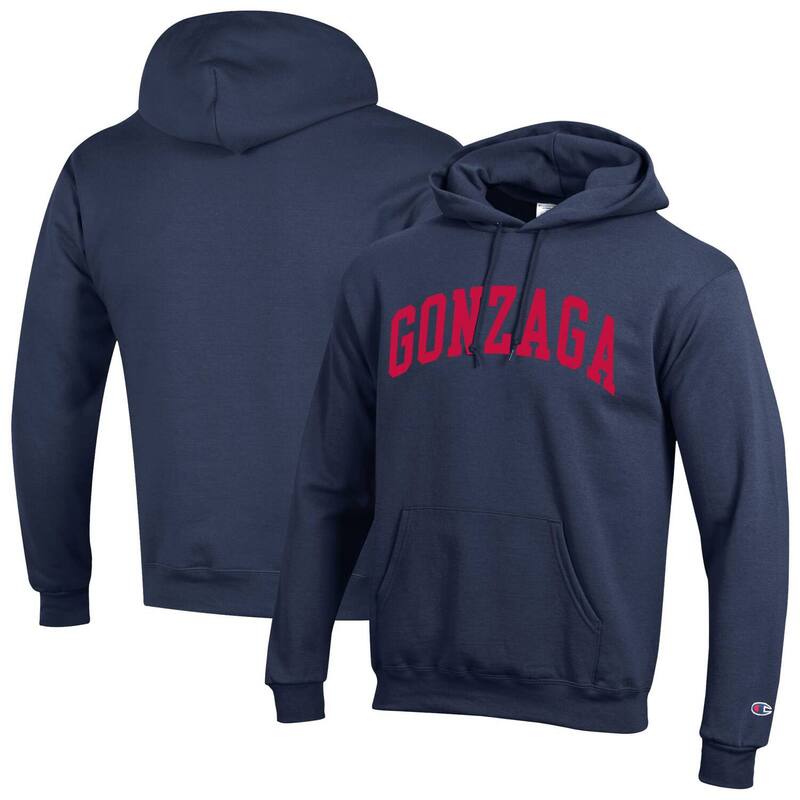 チャンピオン メンズ トップス Tシャツ フリース パーカー Men's Championavy Gonzaga Bulldogs Basic Arch Fleece Pullover Hoodie Zag Navy ネイビー