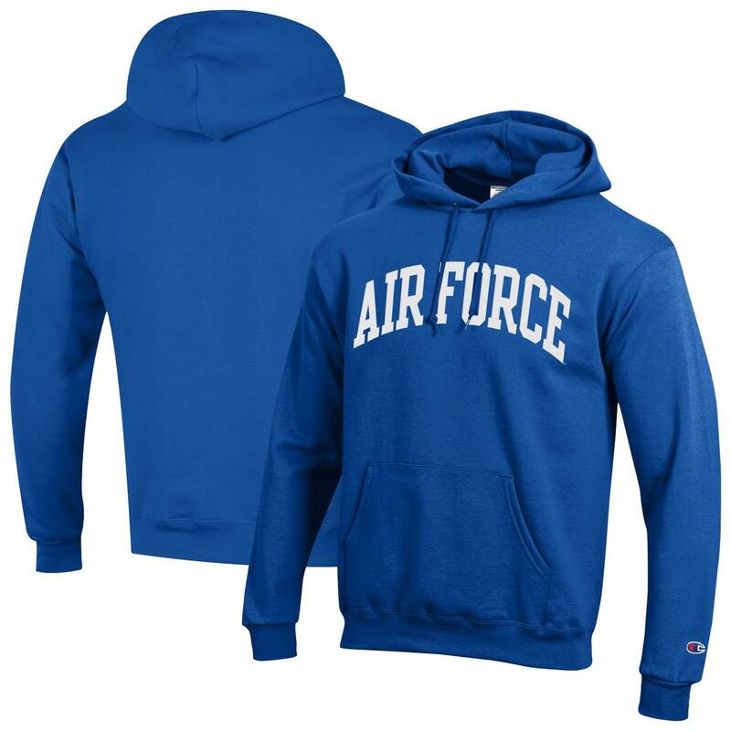 チャンピオン メンズ トップス Tシャツ フリース パーカー Men's Champion Royal Air Force Falcons Basic Arch Fleece Pullover Hoodie Afa Blue ブルー