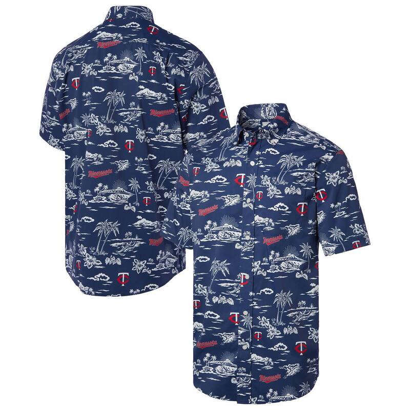 レインスプーナー メンズ トップス Tシャツ ダウン Men's Reyn Spooner Navy Minnesota Twins Kekai Performance Button-Down Shirtwnavy ネイビー
