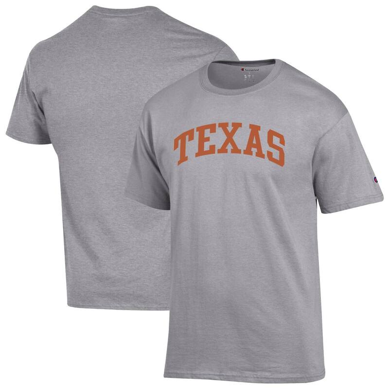 チャンピオン メンズ トップス Tシャツ Men's Champion Heather Gray Texas Longhorns Basic Arch T-Shirtex Grey グレー｜ReVida 店