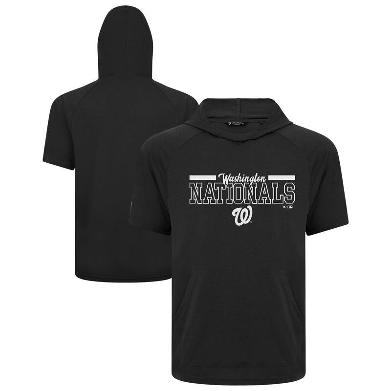 レベルウェア メンズ トップス Tシャツ パーカー Men's Levelwear Black Washingtonationals Phase Vanguard Hoodie T-Shirt Nat Black ブラック｜ReVida 店