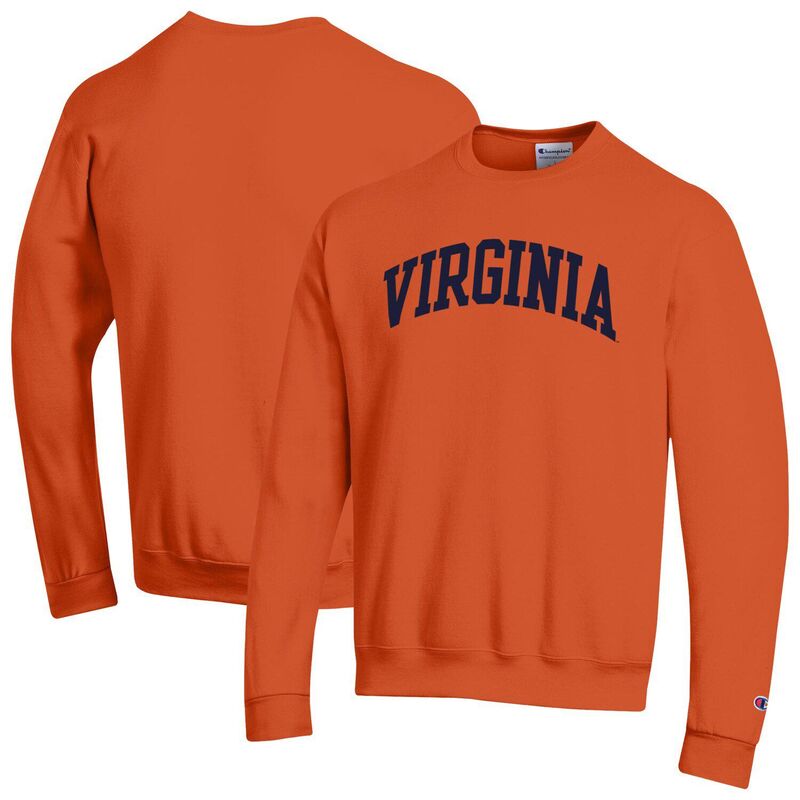 チャンピオン メンズ トップス Tシャツ スウェット フリース Men's Champion Orange Virginia Cavaliers Basic Arch Fleece Pullover Sweatshirt Uva Orange オレンジ