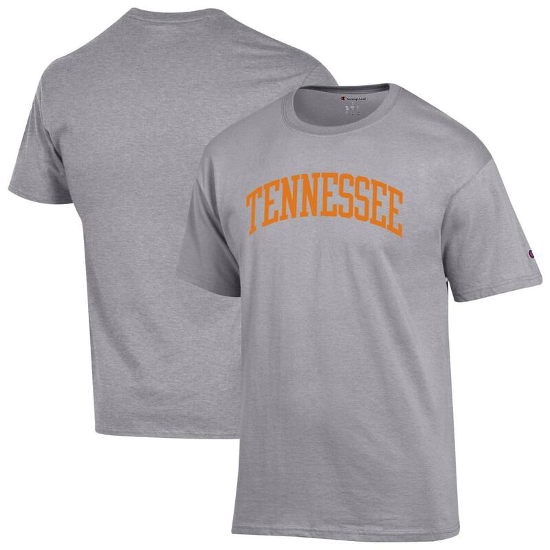 チャンピオン メンズ トップス Tシャツ Men's Champion Heather Gray Tennessee Volunteers Basic Arch T-Shirten Grey グレー｜ReVida 店