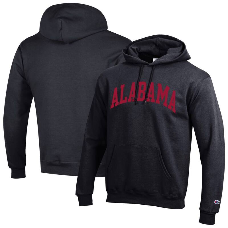 チャンピオン メンズ トップス Tシャツ フリース パーカー Men's Champion Black Alabama Crimson Tide Basic Arch Fleece Pullover Hoodie Ala Black ブラック