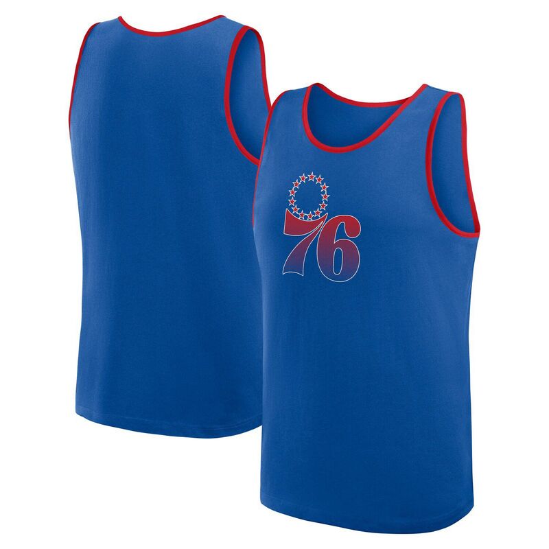 アンブランデッド メンズ トップス Tシャツ Unbranded Men's Royal Philadelphia 76ers Unmatched Success Tank Top 76r Blue ブルー