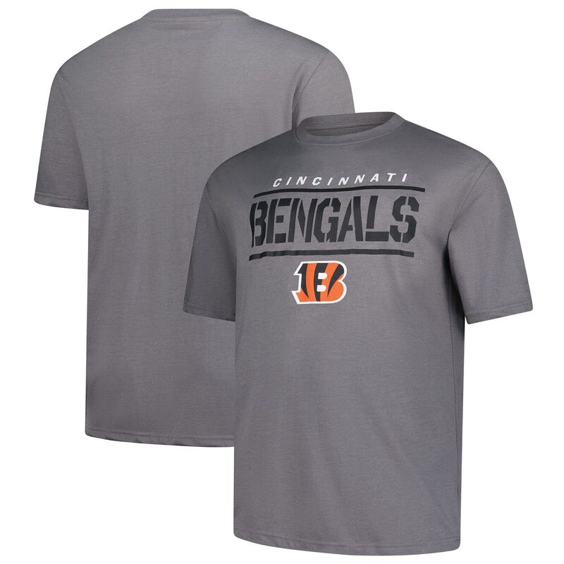 ファナティクス メンズ トップス Tシャツ トール Men's Fanatics Heather Gray Cincinnati Bengals Big & Tall Top Notch T-Shirt Bngrey グレー