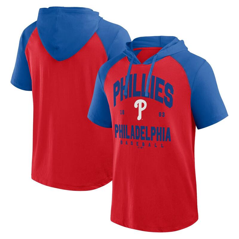 ファナティクス メンズ トップス Tシャツ パーカー Men'sFanatics Red Philadelphia Phillies Prime Raglan Short Sleeve Hoodie T-Shirt Phl Red レッド｜ReVida 店 13,860円