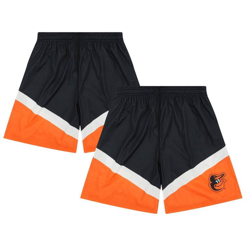 フォコ メンズ ボトムス ハーフパンツ・ショーツ ショートパンツ カラーブロック Men'sFOCO Black/Orange Baltimore Orioles Colorblocked Shorts Orl Black ブラック