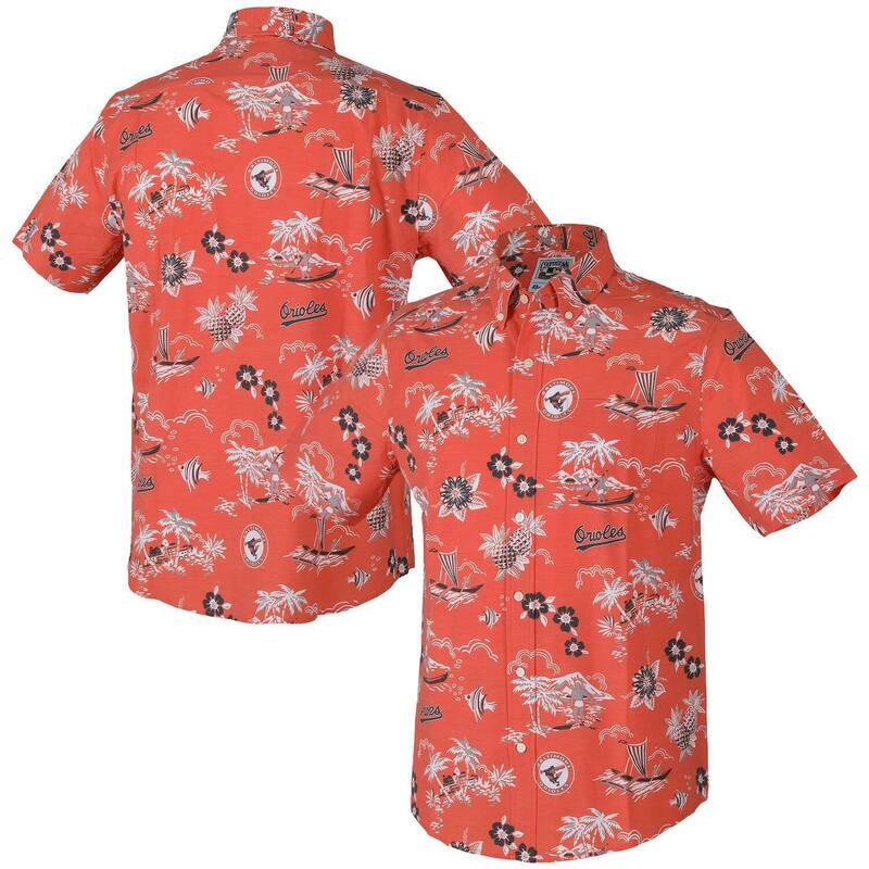 レインスプーナー メンズ トップス Tシャツ ダウン Men's Reyn Spooner Orange Baltimore Orioles Kekai Button-Down Shirt Orl Orange オレンジ