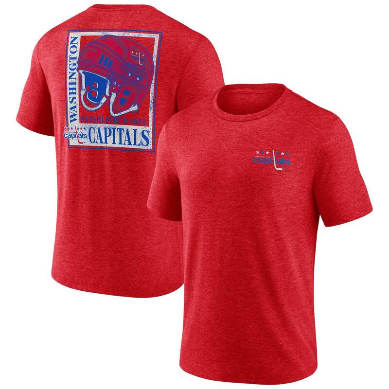 アンブランデッド メンズ トップス Tシャツ キャップ Unbranded Men's Red Washington Capitals Earnest Will Tri-Blend T-Shirt Cap Red レッド