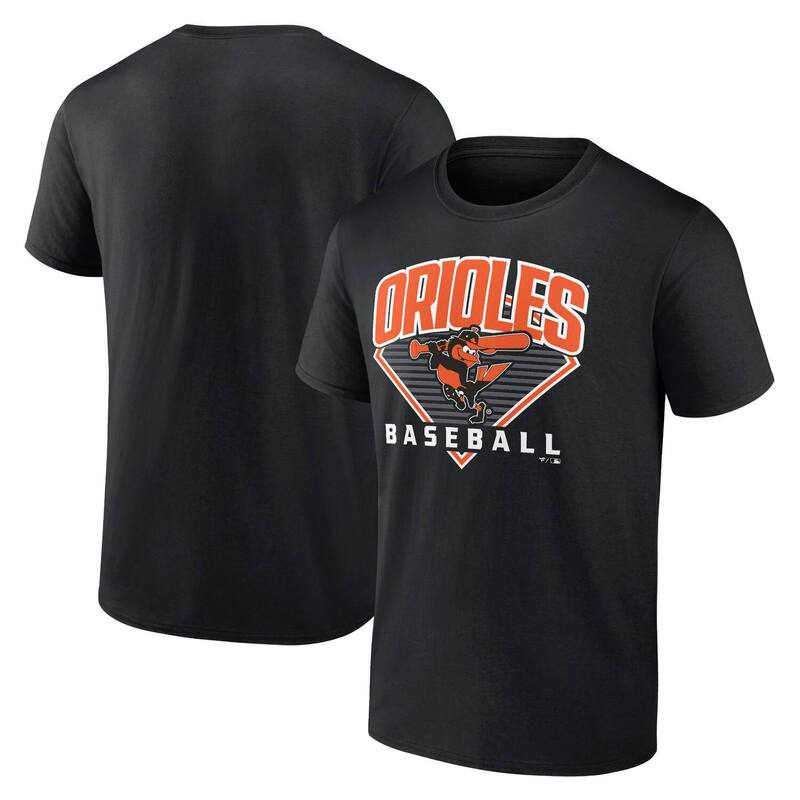 アンブランデッド メンズ トップス Tシャツ Unbranded Men's Black Baltimore Orioles Baseball T-Shirt Orl Black ブラック