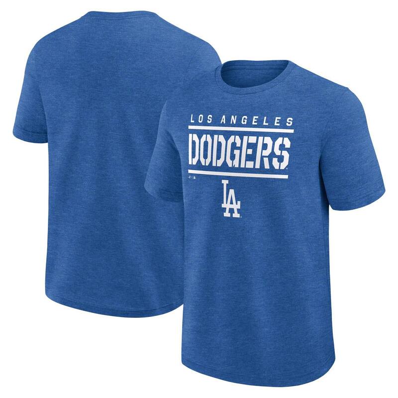 ファナティクス メンズ トップス Tシャツ Men's Fanatics Heatheroyalos Angeles Dodgers Top Notch T-Shirt Lad Blue ブルー