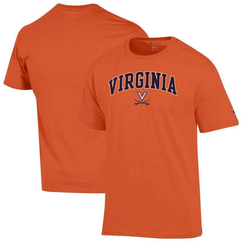 チャンピオン メンズ トップス Tシャツ ロゴ Men'sChampion Orange Virginia Cavaliers Arched Logo T-Shirt Uva Orange オレンジ