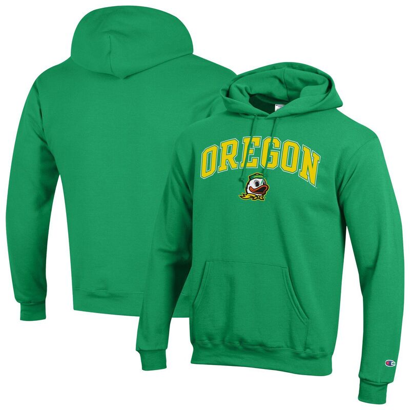 チャンピオン メンズ トップス Tシャツ ロゴ フリース パーカー MenChampion Kelly Green Oregon Ducks Arched Logo Fleece Pullover Hoodie Uoo Green グリーン