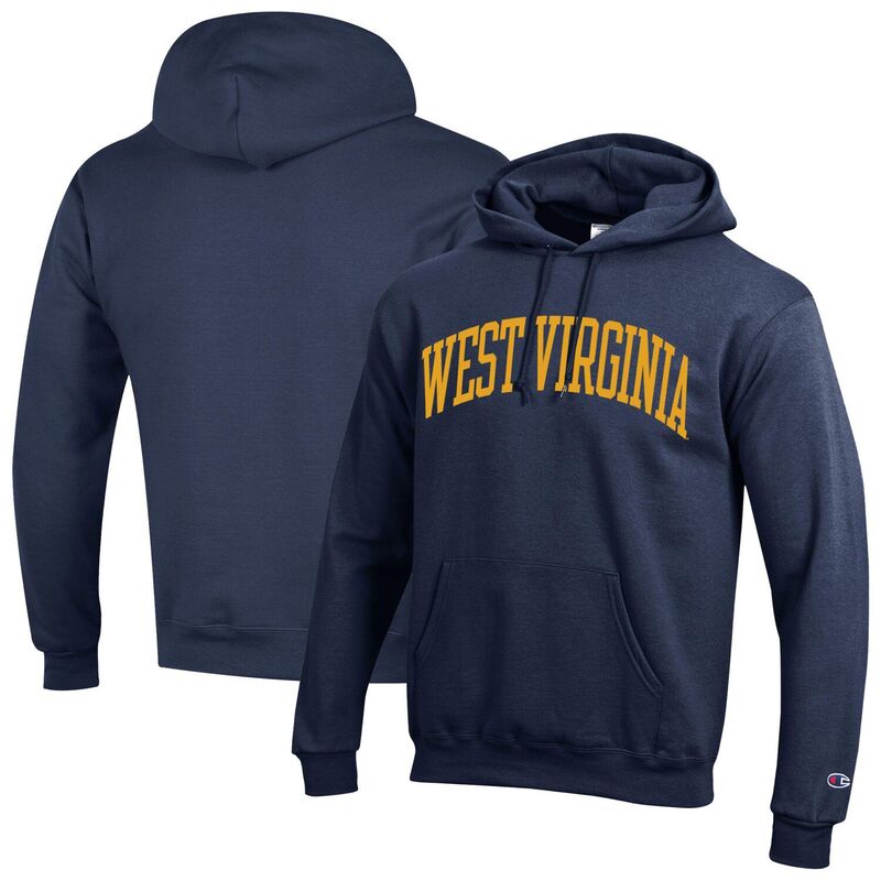 チャンピオン メンズ トップス Tシャツ フリース パーカー Men Championavy West Virginia Mountaineers Basic Arch Fleece Pullover Hoodie Wvu Navy ネイビー