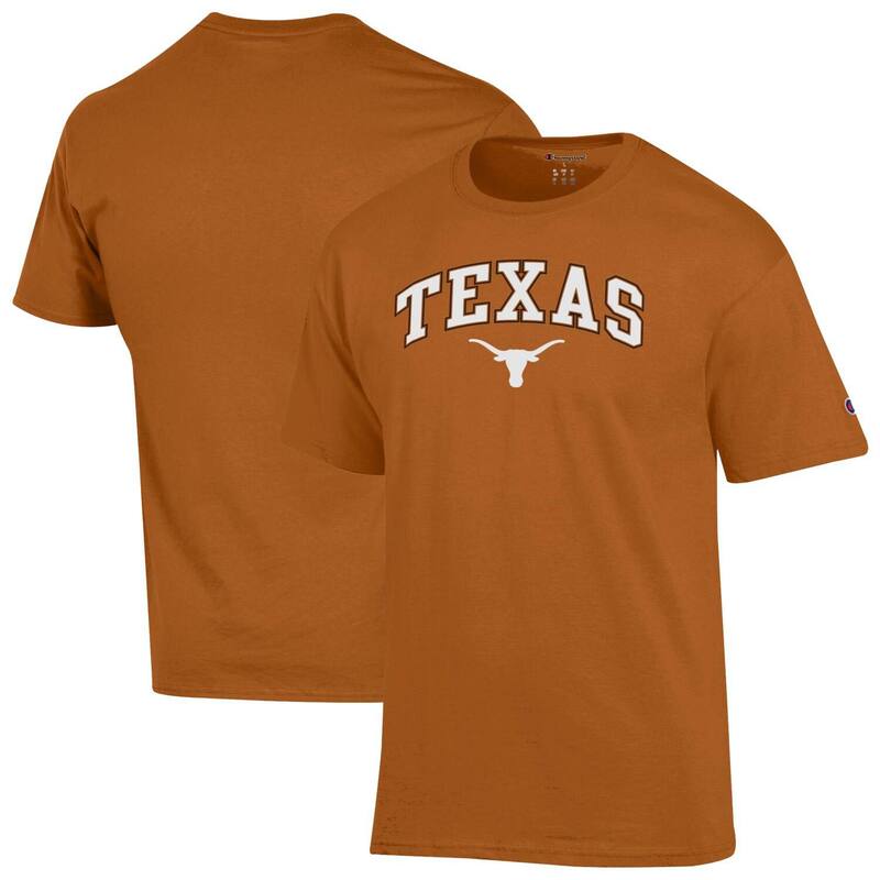チャンピオン メンズ トップス Tシャツ ロゴ Men'sChampion Texas Orange Texas Longhorns Arch Over Logo T-Shirtex Multi マルチカラー