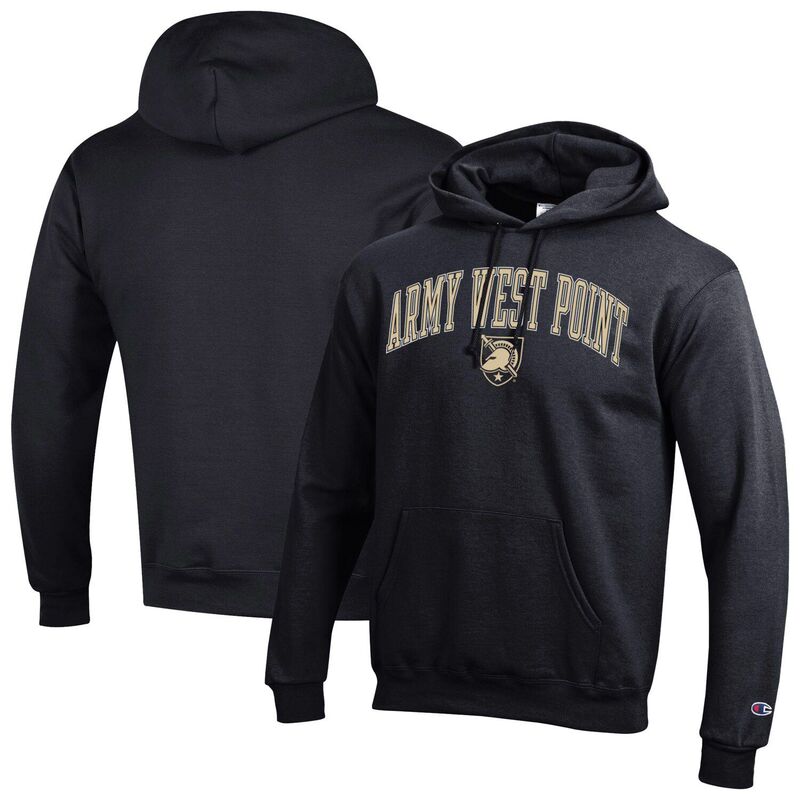 チャンピオン メンズ トップス Tシャツ ロゴ パーカー MenChampion Black Army Blacknights Arch Over Logo Pullover Hoodie Nc2 Black ブラック