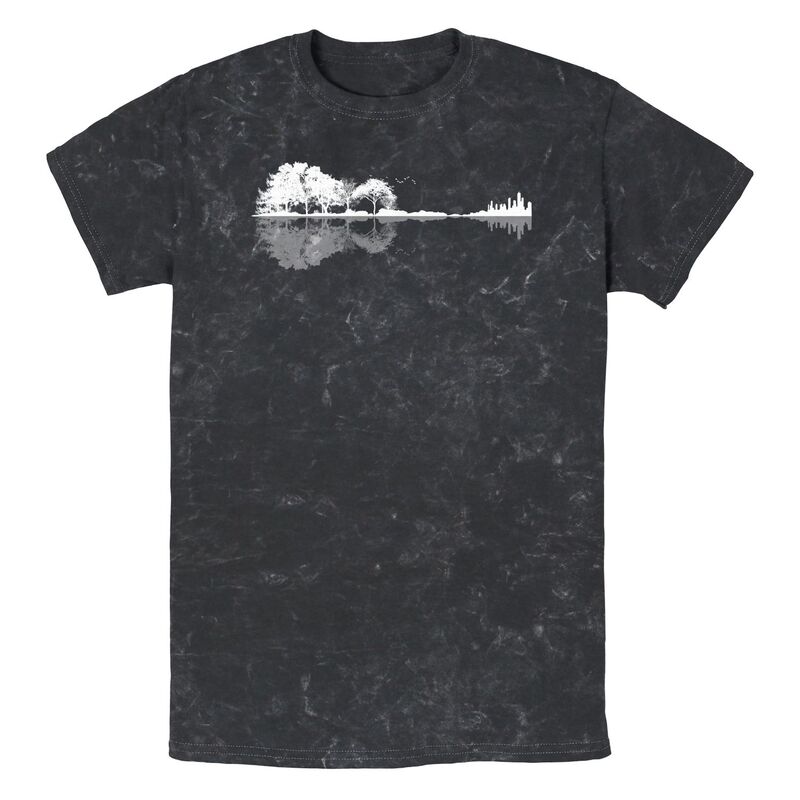 アニメキャラクター メンズ トップス Tシャツ グラフィック Licensed Character Men's Nature Guitar Graphic Tee Black ブラック