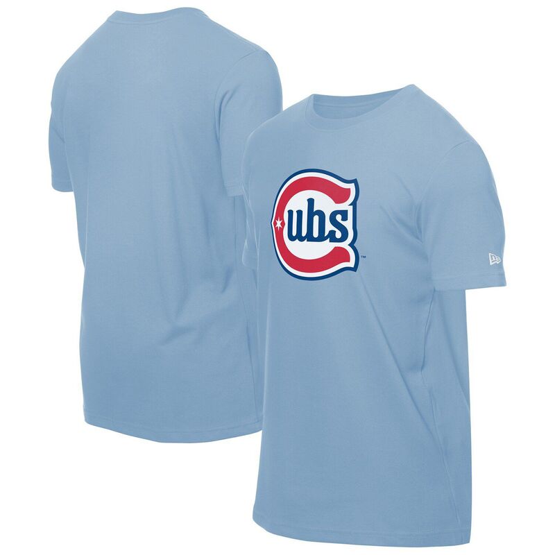 ニューエラ メンズ トップス Tシャツ ロゴ Men's New Era Light Blue Chicago Cubstar Alternate Logo T-Shirt Cub Light ブルー 9,734円