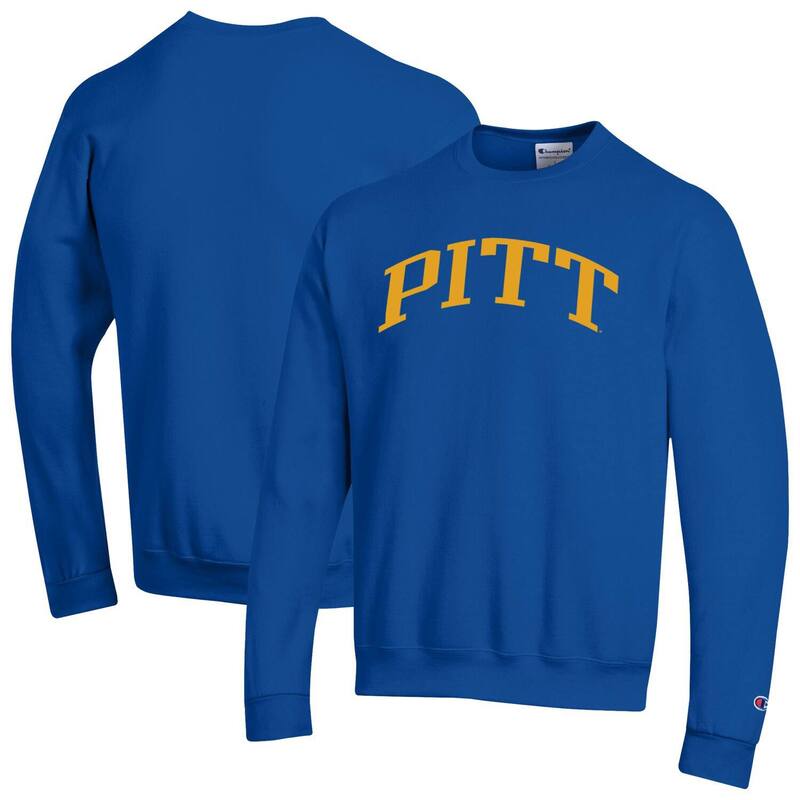 チャンピオン メンズ トップス Tシャツ スウェット フリース Men's Champion Royal Pitt Panthers Basic Arch Fleece Pullover Sweatshirt Pit Blue ブルー