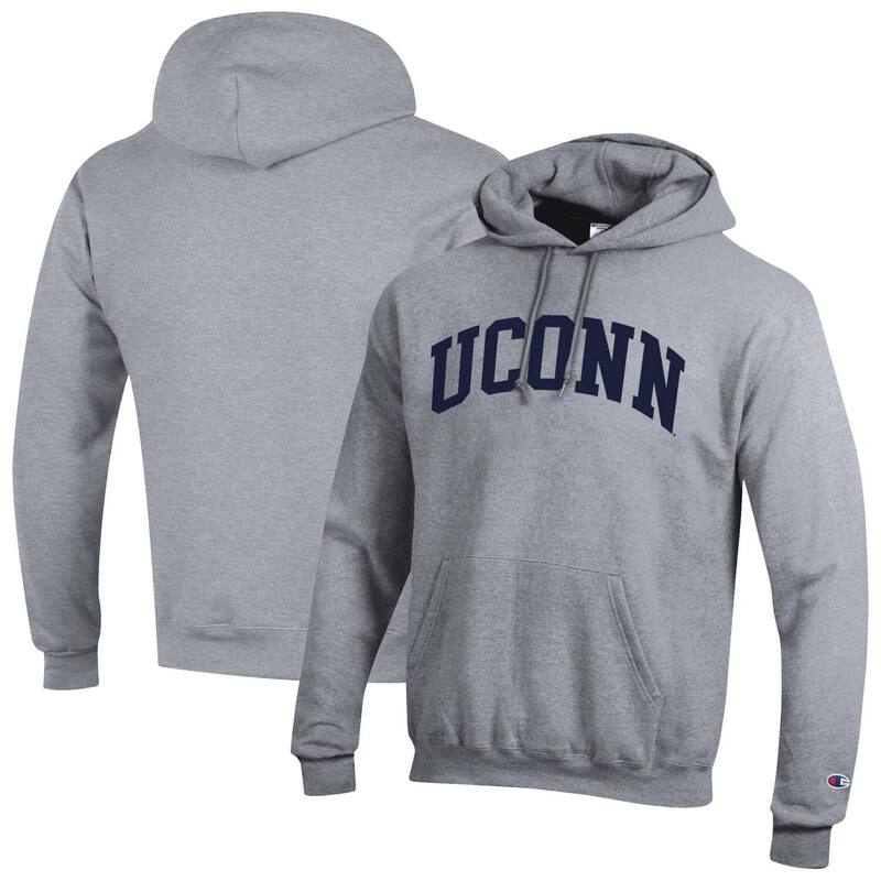 チャンピオン メンズ トップス Tシャツ フリース パーカー Men's Champion Heather Gray UConn Huskies Basic Arch Fleece Pullover Hoodie Con Grey グレー｜ReVida 店 16,775円